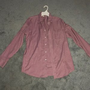 Men’s plaid dress shirt